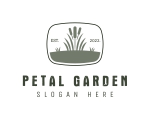 Plant Meadow Emblem logo design