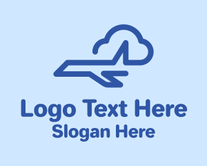 Minimalist Plane Cloud  logo