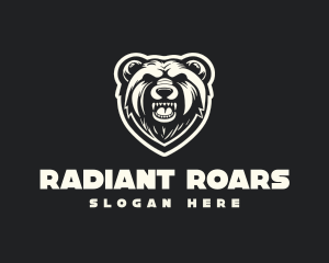 Grizzly Bear Roar logo design