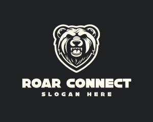 Grizzly Bear Roar logo design