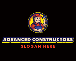 Hammer Carpenter Builder logo design