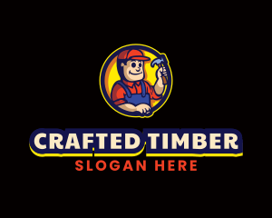 Hammer Carpenter Builder logo design