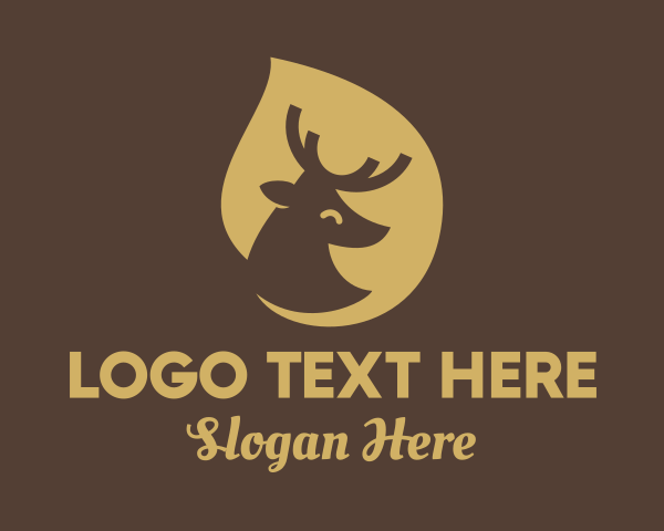 Deer Horns logo example 1