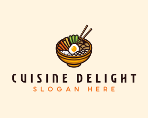 Korean Bibimbap Restaurant logo design