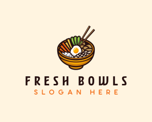 Korean Bibimbap Restaurant logo design