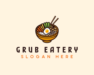 Korean Bibimbap Restaurant logo design