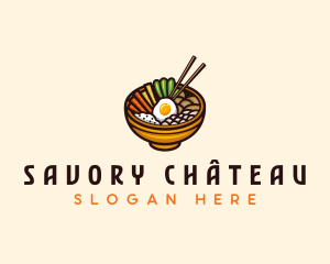 Korean Bibimbap Restaurant logo design