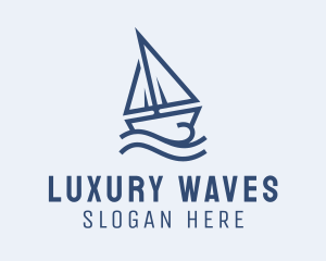 Sailing Boat Cruise logo design