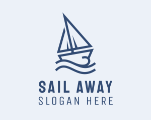 Sailing Boat Cruise logo design