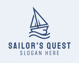 Sailing Boat Cruise logo design