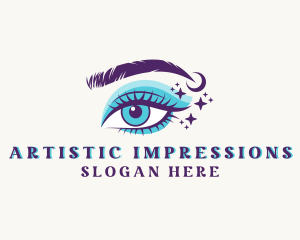 Eye Eyelash Makeup logo design