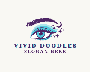 Eye Eyelash Makeup logo design