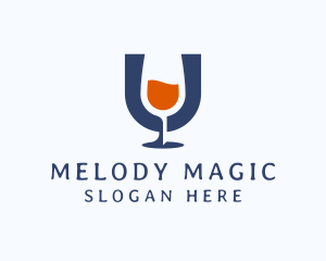 Wine Glass Winery Pub Logo