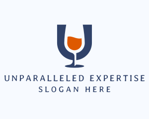 Wine Glass Winery Pub logo design