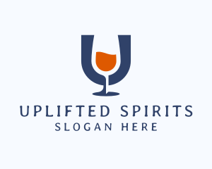 Wine Glass Winery Pub logo design