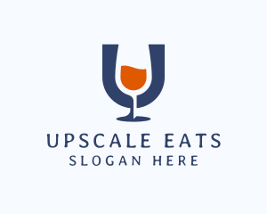 Wine Glass Winery Pub logo design