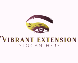 Beautician Eyelashes Extension logo design