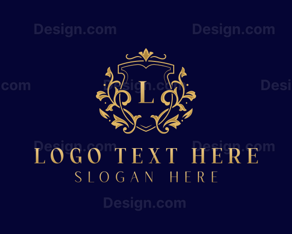 Floral Wedding Event Logo