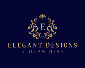 Floral Wedding Event logo design