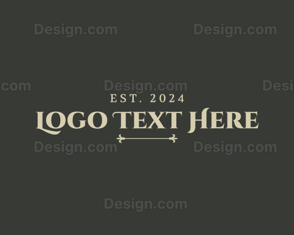 Classy Serif Business Logo