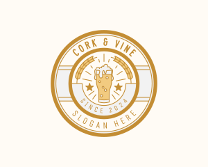 Liquor Beer Pub logo design