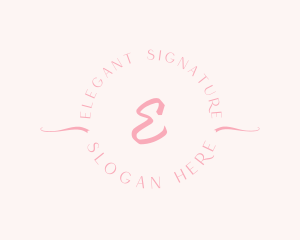 Feminine Elegant Brand logo design