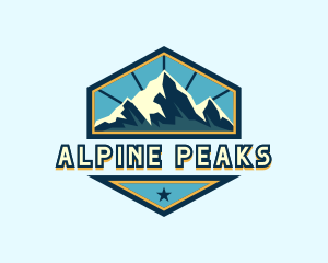 Mountain Adventure Alpine logo design