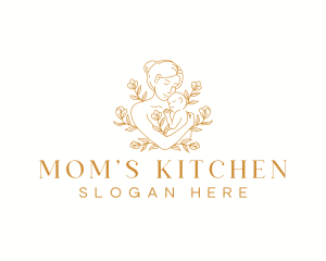 Floral Postpartum Parenting logo design