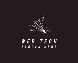 Arachnid Spider Web logo design