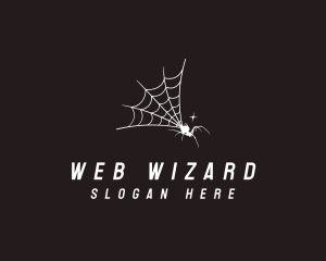 Arachnid Spider Web logo design