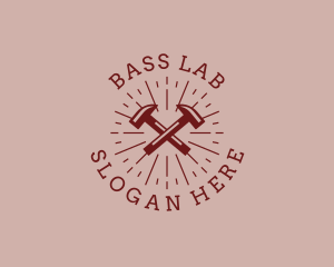 Hipster Hardware Hammer logo design