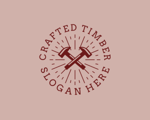 Hipster Hardware Hammer logo design