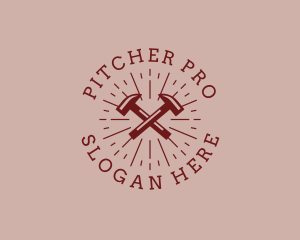 Hipster Hardware Hammer logo design