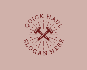 Hipster Hardware Hammer logo design