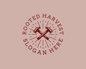 Hipster Hardware Hammer logo design