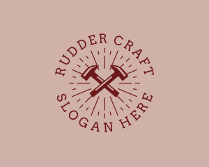 Hipster Hardware Hammer logo design