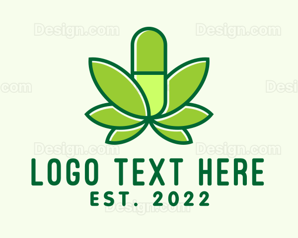 Medical Pill Cannabis Logo