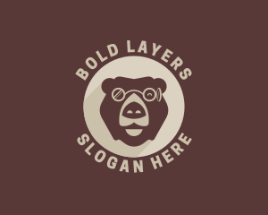 Bear Eyeglass Eyewear logo design