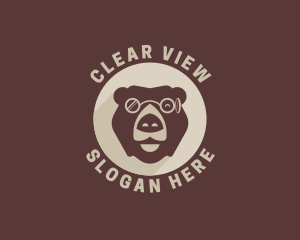 Bear Eyeglass Eyewear logo design