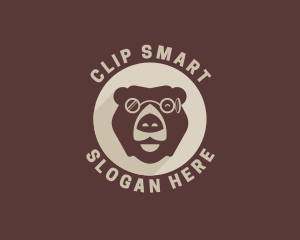 Bear Eyeglass Eyewear logo design