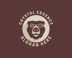 Bear Eyeglass Eyewear logo design