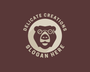 Bear Eyeglass Eyewear logo design