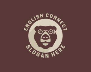 Bear Eyeglass Eyewear logo design