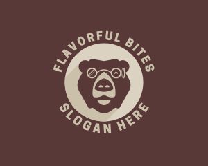 Bear Eyeglass Eyewear logo design