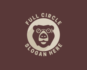 Bear Eyeglass Eyewear logo design