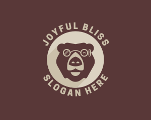 Bear Eyeglass Eyewear logo design