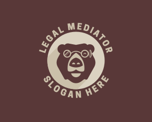 Bear Eyeglass Eyewear logo design