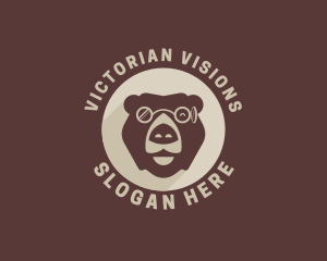 Bear Eyeglass Eyewear logo design