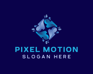 Pixel Technology Network logo design