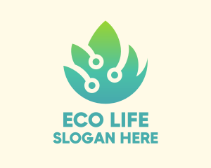 Eco Friendly Technology  logo design